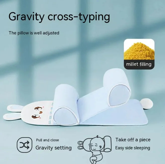 Adjustable Newborn Baby Head Shaping Pillow – Anti Flat Head Support