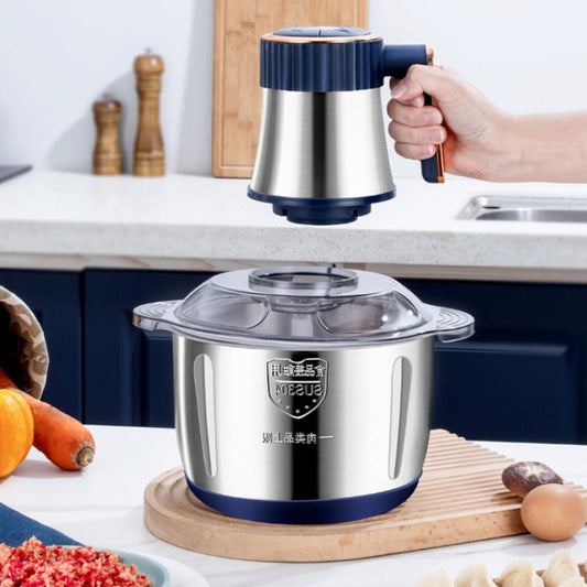 Multifunctional Electric High Power 3L Household Stainless Steel Meat Grinder and Blender  Food Processor and Chopper