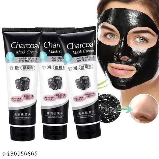 Charcoal Anti-Blackhead Mask Cream – Deep Pore Cleansing
