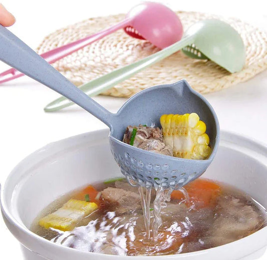 2 in 1 Cooking Shovel & Long Handle Soup Spoon