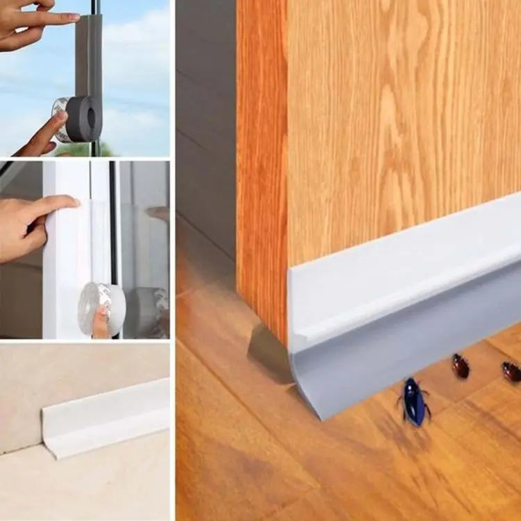 5 Meter Door Sealing Strips for Seal Sound Proof, Insect, Dust & Water Stopper for Bathroom Door Window Tape Bottom Door Gap Filler