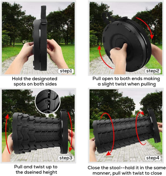 Mega Sale Offer - Imported Portable High Quality Outdoor Telescopic Stool Retractable Chair Adjustable Stool Camping Picnic Rs 1999