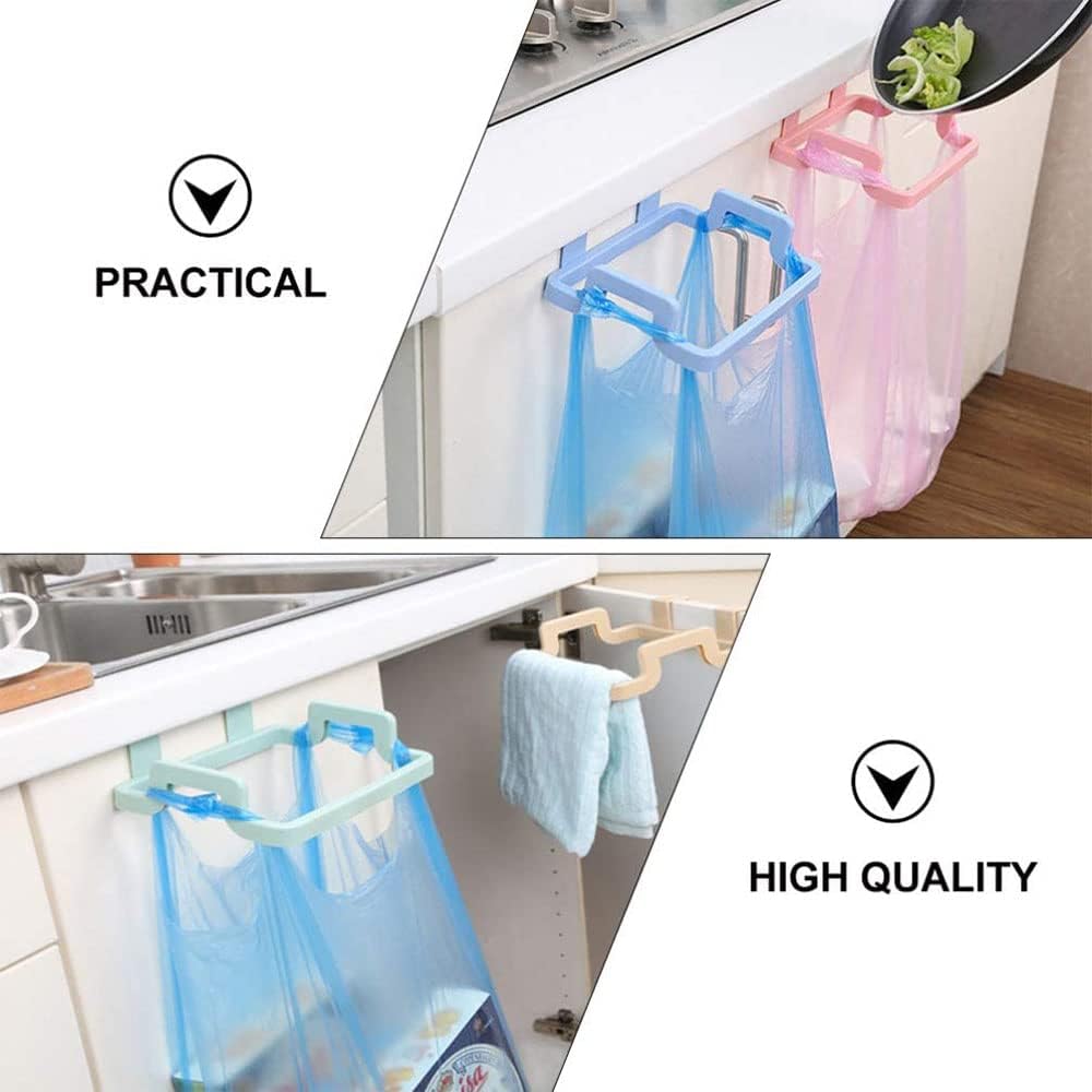 4 Pcs Kitchen Door Back Type Portable Garbage Bag Holder