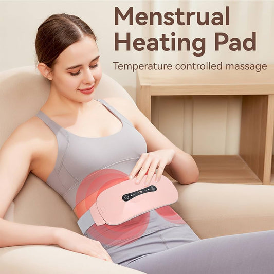 Portable Menstrual Heating Pad with 3 Heat Levels & 3 Vibration Massage Modes