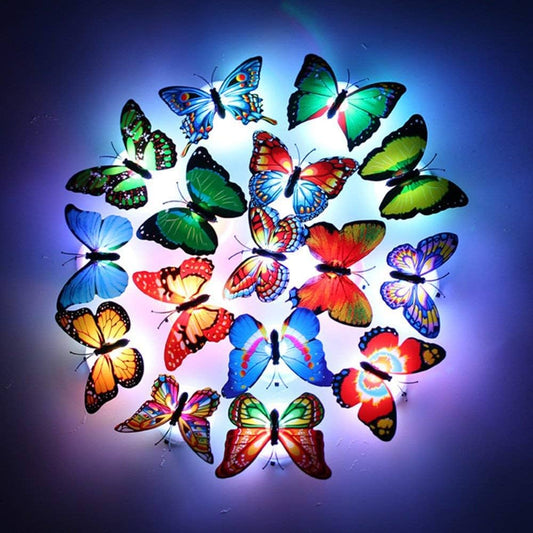 Cute Butterfly Night Light Decoration LED Light 10 Pcs