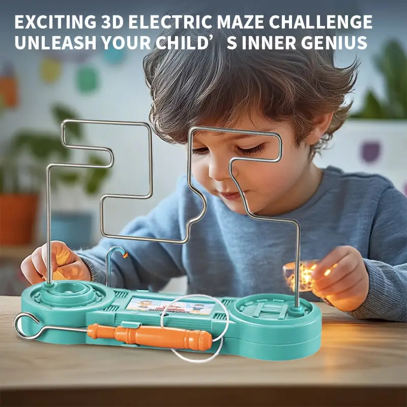 Electric Concentration Toy Wire Touch Maze Roller Puzzle Bump Game Set For Montessori Toy Children Kids