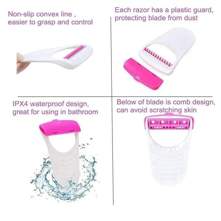 Ladies Womens Girls Shaver Trimmer (6Pcs)