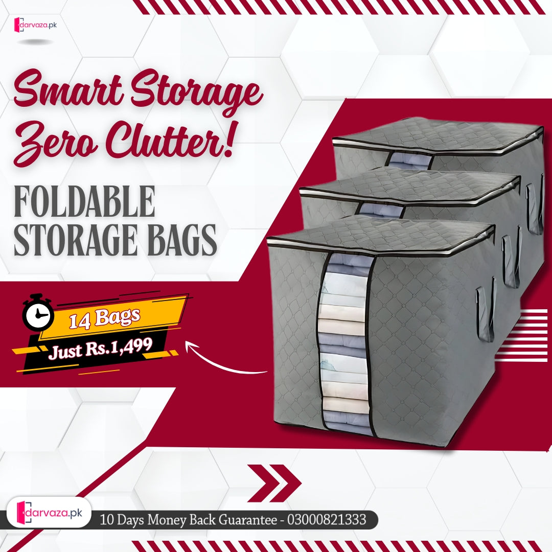 Azaadi Sale Offer 14 Foldable Storage Bags (14 Bags)