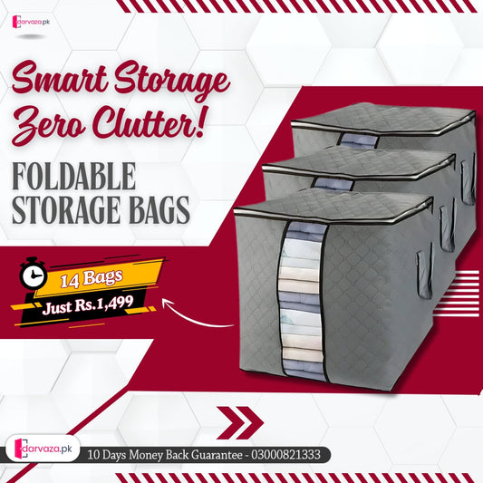 Azaadi Sale Offer 14 Foldable Storage Bags (14 Bags)