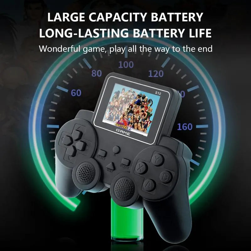 Digital S10 Retro Game Console with Screen Integrations and Built-in 520 Games and 8-bit Game Support