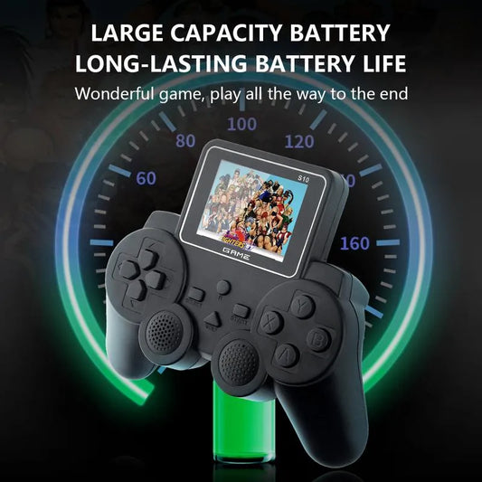 Digital S10 Retro Game Console with Screen Integrations and Built-in 520 Games and 8-bit Game Support