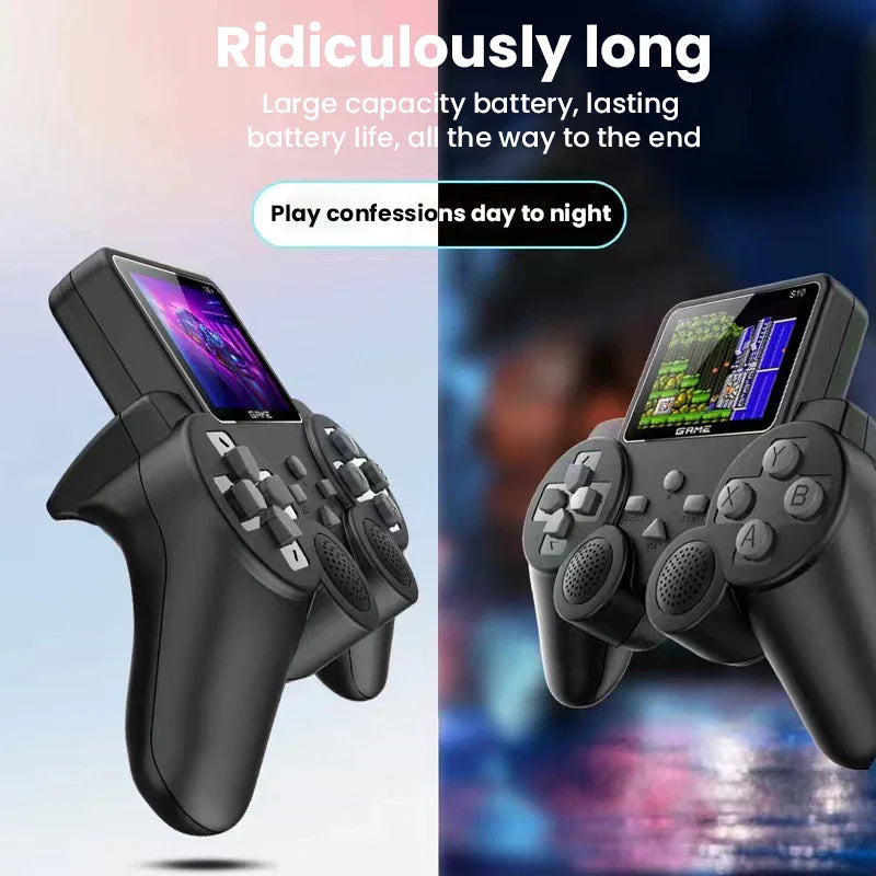 Digital S10 Retro Game Console with Screen Integrations and Built-in 520 Games and 8-bit Game Support