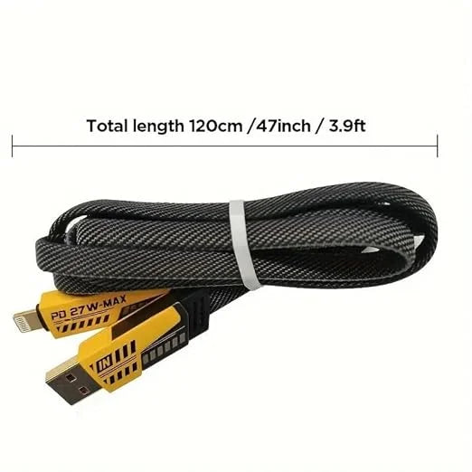 4-in-1 Multi USB Charging Cable – USB-C to USB-C, USB-C to Lightning, USB-A to USB-C, USB-A to Lightning | Fast PD Charger Cord for iPhone, iPad, Samsung, MacBook, Android Devices