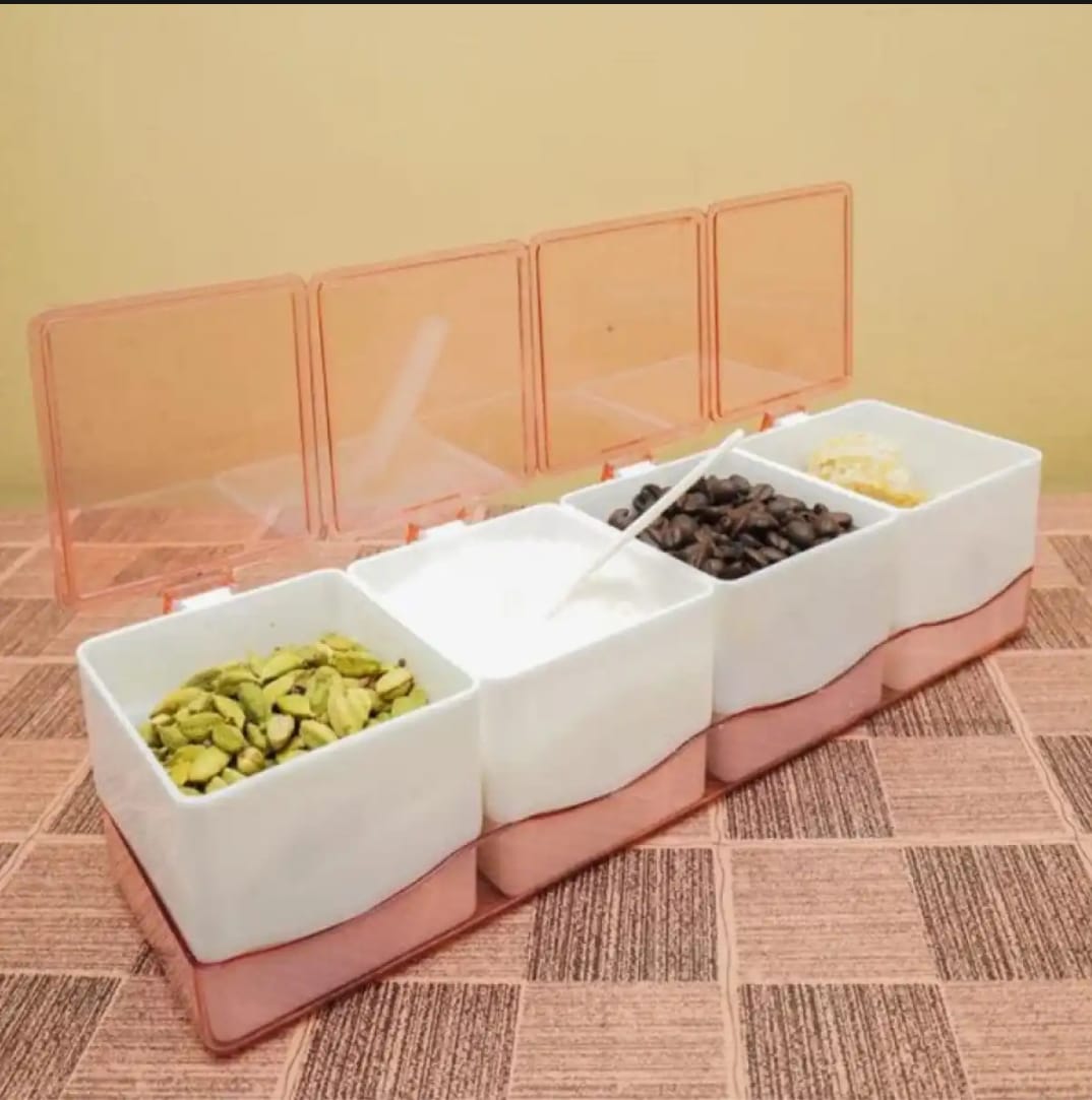 Chilleez Spics Jar Masala Box Container Carrier Spice Box