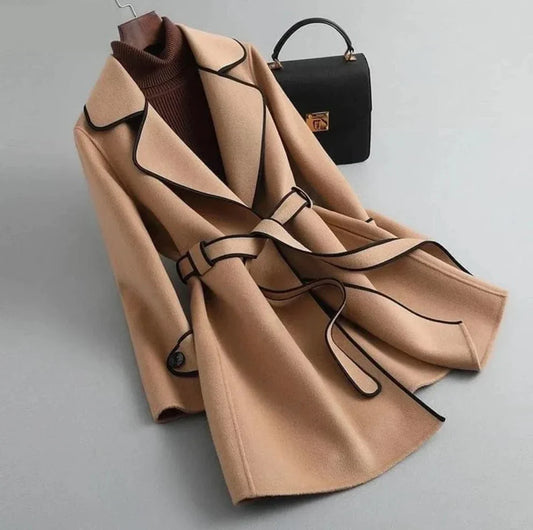 Winter Fleece Long Coat – Brown