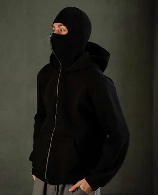 Balaclava Ninja Hoodie in Black