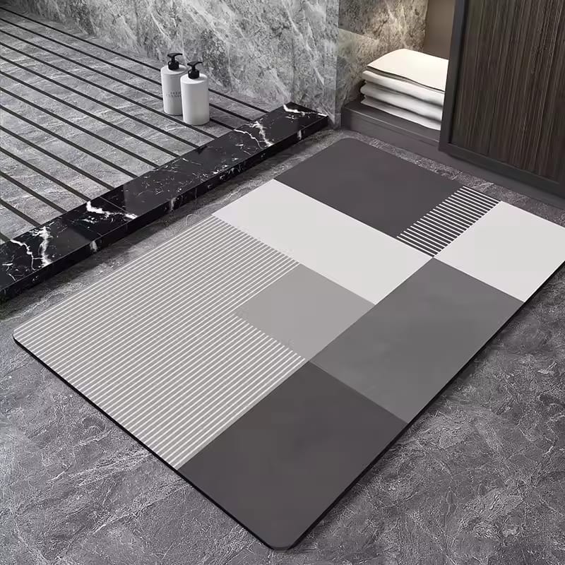 Rectangle Bath Mat β Super Absorbent & Non-Slip Water Absorbent Floor Carpet