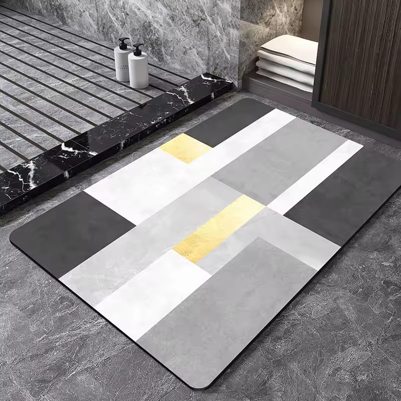 Rectangle Bath Mat β Super Absorbent & Non-Slip Water Absorbent Floor Carpet