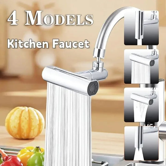 4 in 1 Kitchen Sink Faucet with Universal Swivel Shower Head