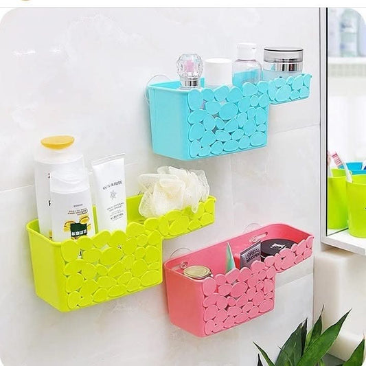 Wall Mounted Bathroom Storage Triangle Corner Shelf Organizer With Drainage Hole