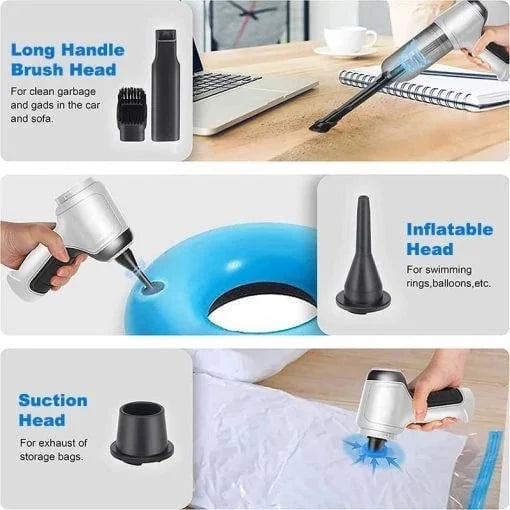 11.11 Sale Imported Cordless 3-in-1 Rechargeable Vacuum Cleaner and Blower - Cleans up every corner of your Home and Car
