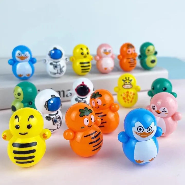Roly-Poly Toy Tumbler Shaking Fidget Doll (Random Color) – 3Pcs