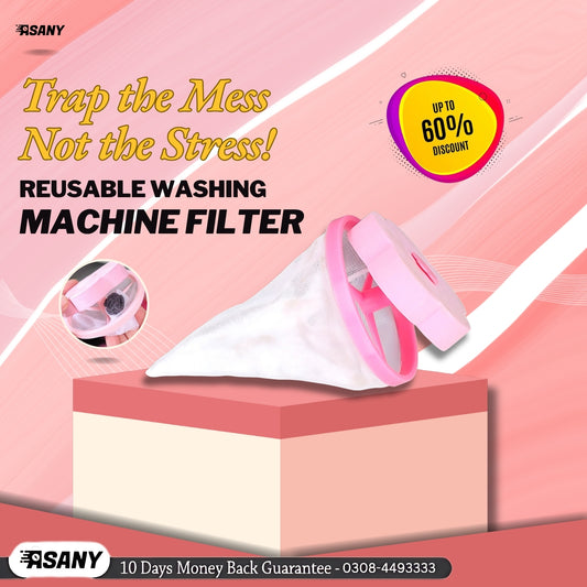 (Pack of 3) Reusable Washing Machine Filter dust particles Hair and Lint Garbage Catcher