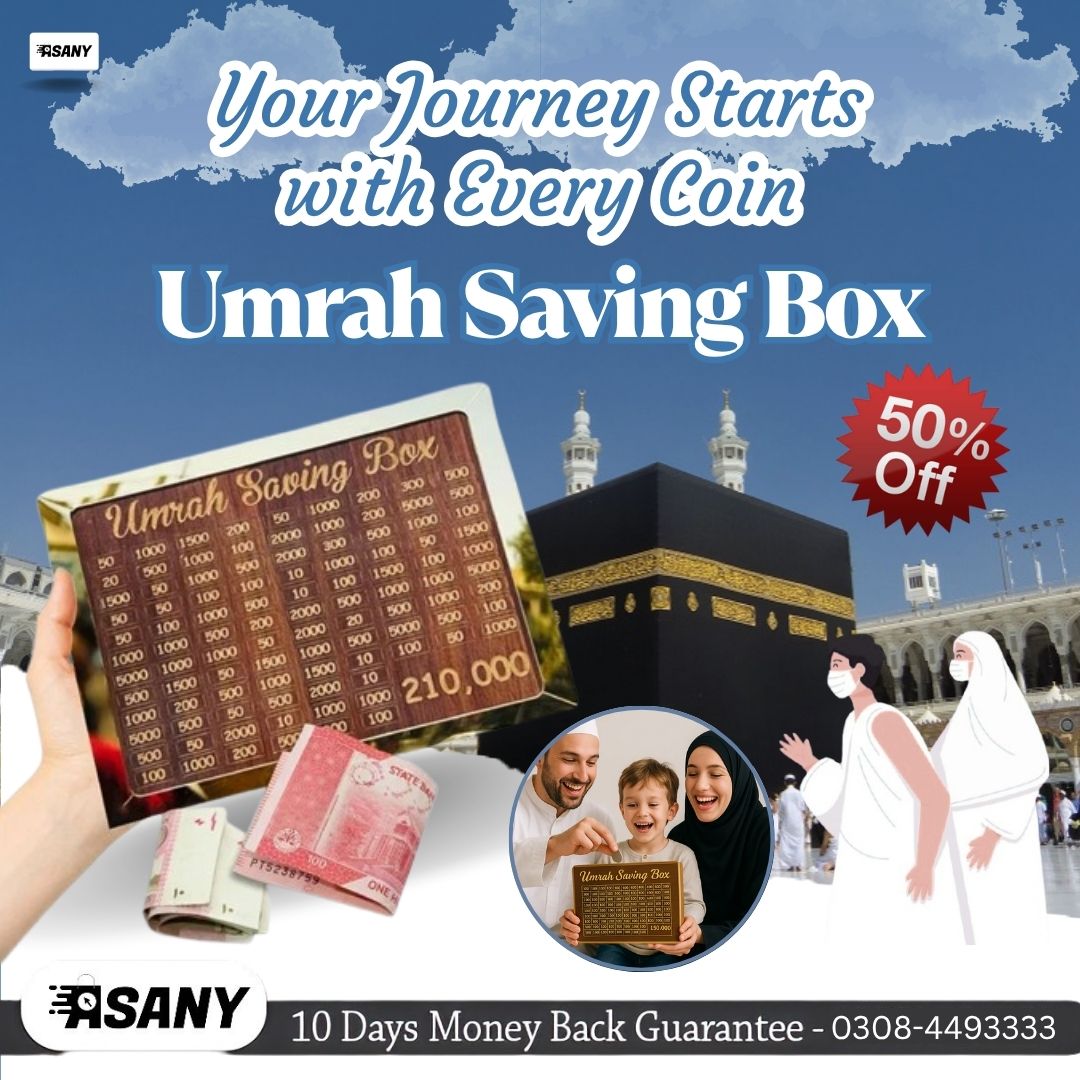 Umrah Saving Box - Save 210,000 Smartly for Your Umrah Journey