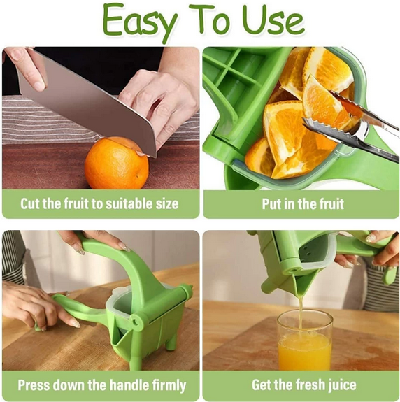 Premium Quality Non - Electric Portable Multifunctional Manual Hand Press Juice Squeezer in just Rs 1199 only