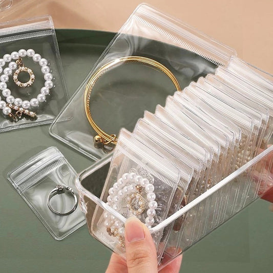Self Sealing Jewelry Pouches 5 Pcs