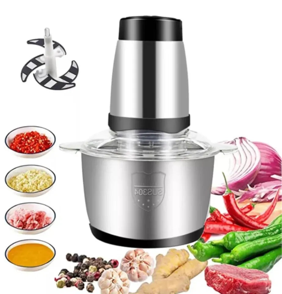 Multifunctional Electric High Power 3L Household Stainless Steel Meat Grinder and Blender  Food Processor and Chopper