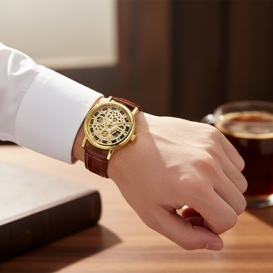 Imported Skeleton Wrist Watch For Men - Grand Sale Offer