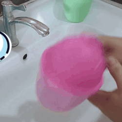 Cartoon Shaped Baby Bath Mug Shower and Holder