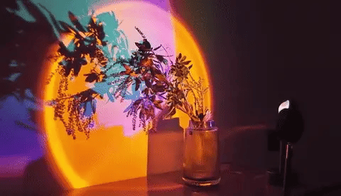 Sunset LED Projector Lamp Multiple Colors with 16 Colors Remote