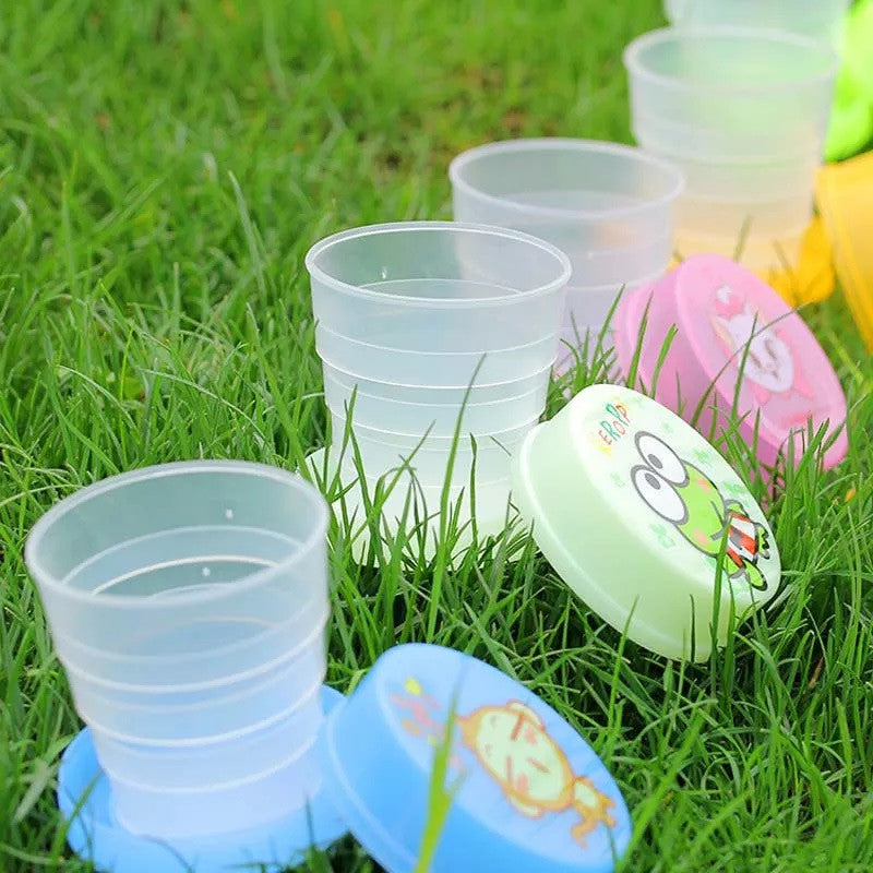 Portable Cartoon Magic Foldable Cup for Kids (1Pc)