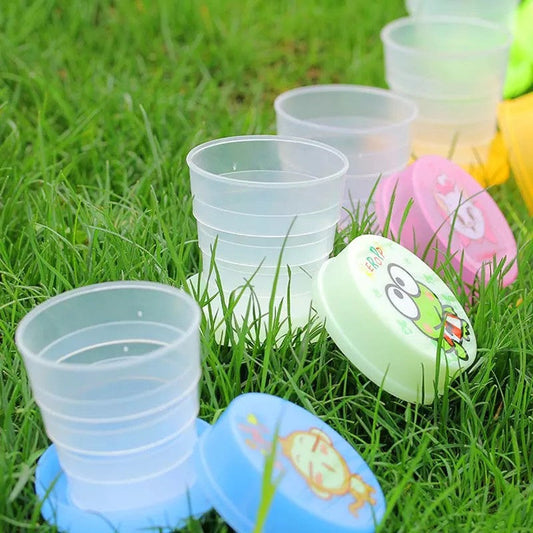 Portable Cartoon Magic Foldable Cup for Kids (1Pc)