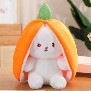 Reversible Floppy Rabbit Carrot Plush Toy