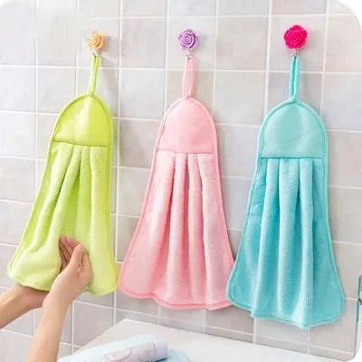 1Pc Hanging Microfiber Kitchen Hand Towel
