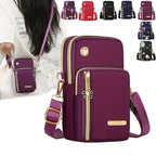 Stylish Premium Quality 3 Zippers Crossbody Bags For Cell Phones and Other Small Personal Items