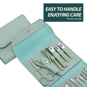 Stainless Steel Professional Manicure Pedicure Grooming Nail Clipper Kit Set For Women (16 Pcs)