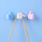 Creative Multipurpose Silicone Thumb Up Shaped Wall Hook (2Pcs)