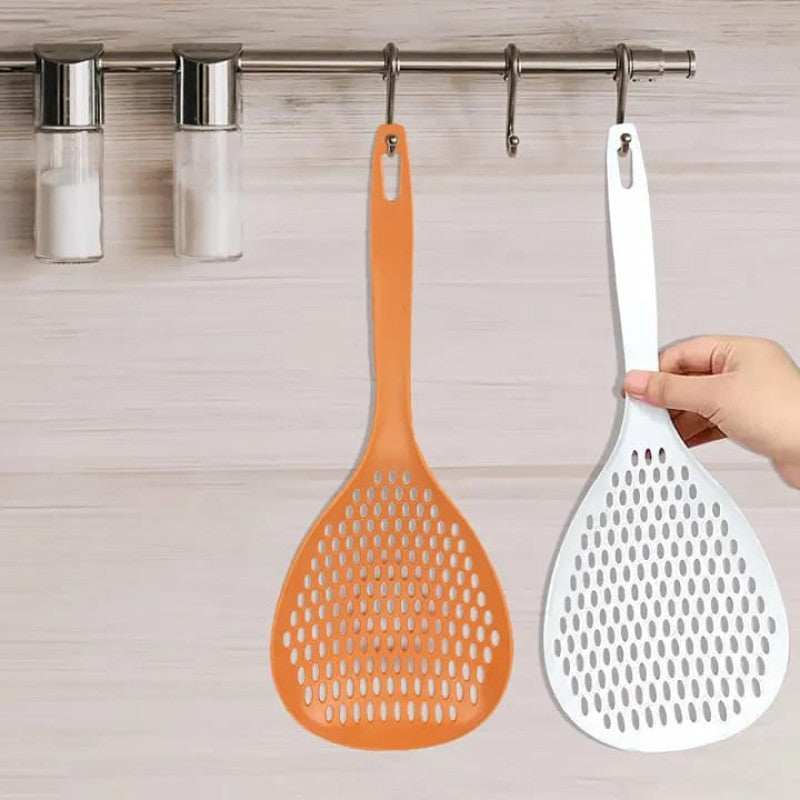 Multi-Purpose Pasta Spoon – Cooking Strainer Skimmer Spoon | Heat Resistant Kitchen Serving Spoon