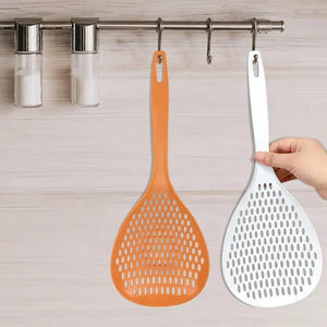 Multi-Purpose Pasta Spoon – Cooking Strainer Skimmer Spoon | Heat Resistant Kitchen Serving Spoon