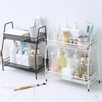 2 Layer Steel Rack – Multi-Purpose Desktop Organizer Shelf