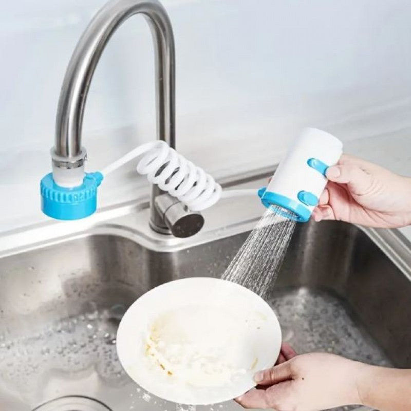 Multi-Functional Faucet Extender – Kitchen Tap Shower with Foam & Spray Modes