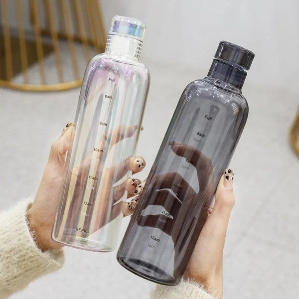 Transparent Scale Water Bottle – Large Capacity Hydration Tracker Bottle