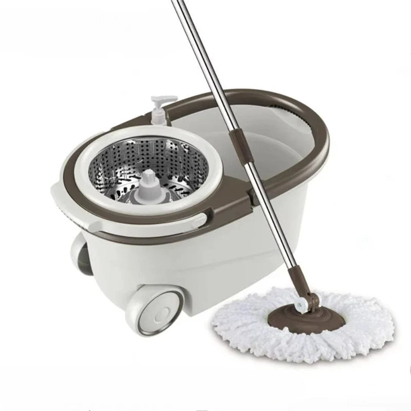Primo Spin Mop with Bucket & Wheels – 360° Rotating Floor Cleaning System
