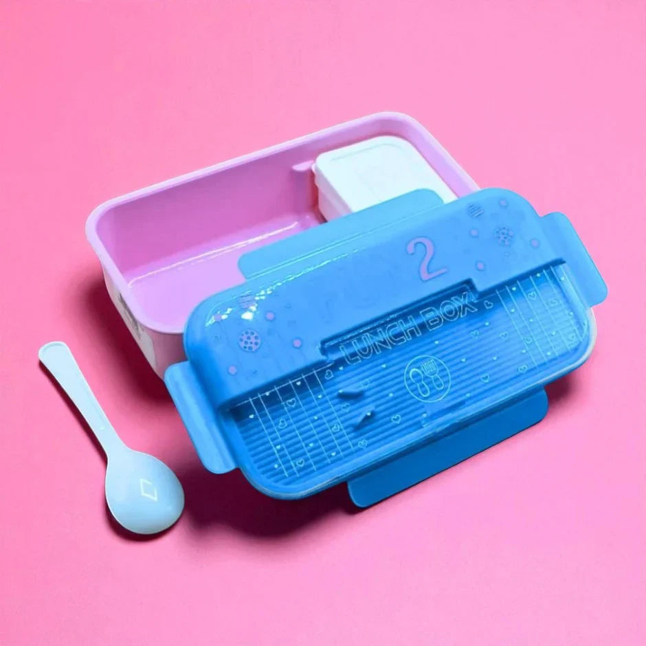 Fun 2 Lunch Box – Kids Leakproof Lunch Box with Spoon & Compartments