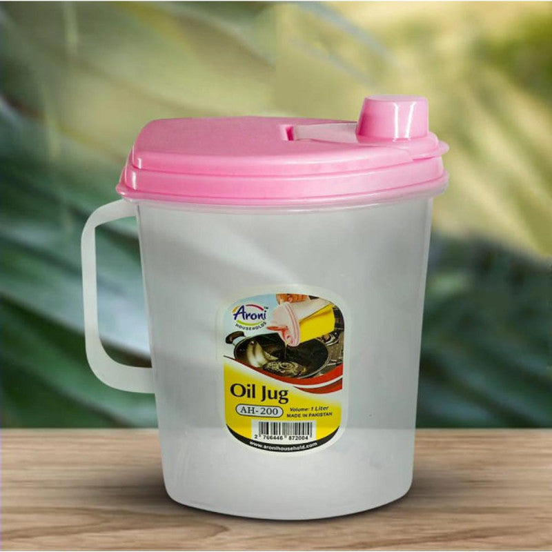 1 Liter Oil Jug Dispenser – Kitchen Oil Storage Bottle with Lid | Leak-Proof Cooking Oil Container