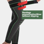 1 Pc Compression Knee Pad with Strap – Full Leg Sleeve Support | Arthritis Pain Relief | Sports Gym Knee